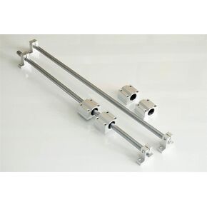 CNCYEAH Linear Motion Ball Bearing Slide 2PCS 8mm x 600mm Linear Rail Shaft Rod 4PCS Block Bearings SCS8UU 4PCS SK8 Support Base 1PC Wrench CNC Parts Kits for CNC Automated Machines Equipments