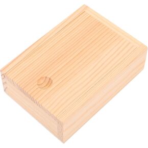 Lurrose Wooden Card Storage Box Trading Card Box Holder Poker Card Collection Box Organizer for Playing Gaming Cards Storage and Collection
