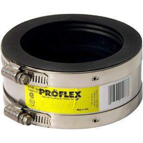 Fernco PROFLEX P3000-44 Shielded Pipe Coupling for Cast Iron, Plastic, Steel or Extra Heavy Cast Iron Plumbing Connections