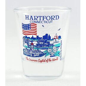 Hartford Connecticut Great American Cities Collection Shot Glass
