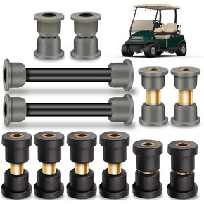 Club Car Precedent Bushing Kit, Polyurethane Bushings and Sleeve Kit , for Front & Rear Suspension and A Arm Suspension, Suitable for 2004-Up Golf Cart .Replace OEM# 102506601, 102506401, 102956201