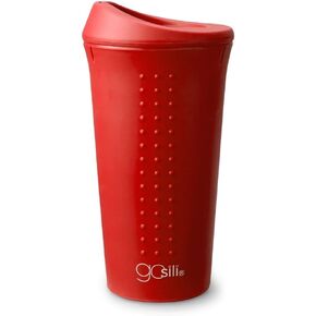 GoSili To-Go Cup with Lid – Pink Print, 16oz