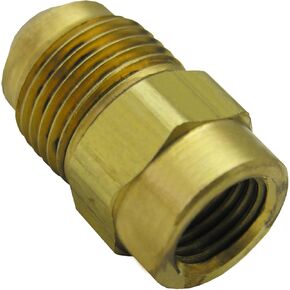 LASCO 17-5813 1/4-Inch Female Flare by 3/8-Inch Male Flare Brass Adapter