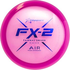 Prodigy Disc FX-2 AIR | Lightweight Disc Golf Fairway Driver | Overstable Flight in All Conditions | New Lightweight Plastic | Alternative to Innova Firebird | Colors May Vary