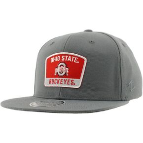 ZHATS Standard NCAA Officially Licensed Hat Flat Snapback Z11 Switchback Gray, Grey, One Size