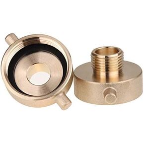 LTWFITTING Brass Fire Hydrant Adapter 1-1/2-Inch NST (NH) Female x 3/4-Inch GHT Male (Pack of 2)