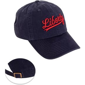 Desert Cactus Liberty University Baseball Hat Flames Brimmed Embroirderd Hats Cap Adjustable Cloth Strap Adult (Style D) Blue
