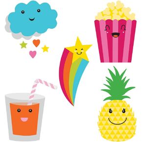 Carson Dellosa We Stick Together 36 Cups and Water Bottles Cutouts, Colorful Water Bottle and Cup Cutouts for Classroom, Colorful Cutouts for Bulletin Board, Arts and Craft, Sand Classroom Decor