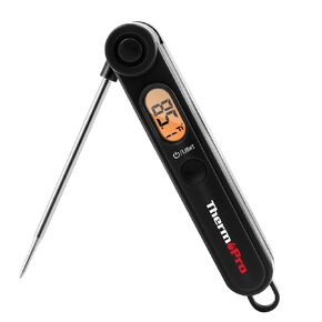ميزان حرارة اللحوم الرقمي ThermoPro للطهي الفوري وقراءة ميزان حرارة الطعام مع مسبار وإضاءة خلفية للزيت العميق والمدخن والشواء والشواية وحلوى المطبخ