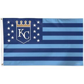 WinCraft MLB Kansas City Royals 02490115 Deluxe Flag, 3' x 5',blue