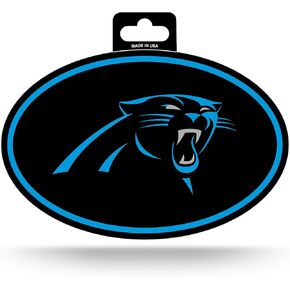 Rico Industries NFL Carolina Panthers Color Team Logo Oval Sticker