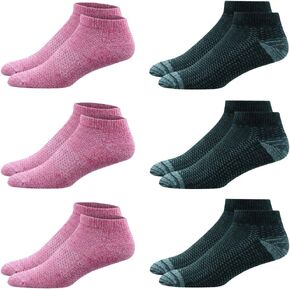 Columbia Women's Low Cut Socks - 6 Pack - Pink/Black, Size 4-10 in Saudi Arabia
