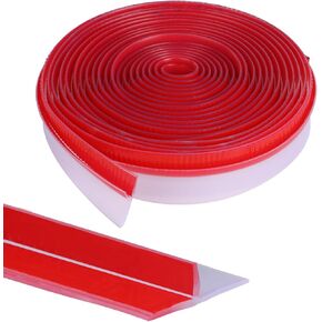 Orghtin T-Shaped Silicone Seal Strip, Clear Door Sealer Weather Stripping Door Seal Strip, 20Ft Door Draft Stopper for Side of Door