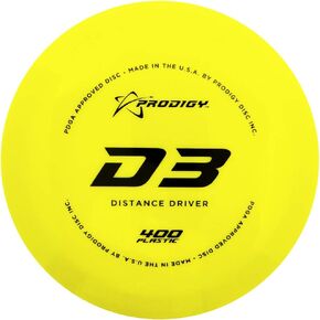 Prodigy Disc 400 D3 Driver | Stable Disc Golf Distance Driver | Extremely Durable | Designed for All Players | Colors May Vary (170-174g)