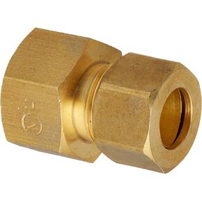 LASCO 17-6761 1/2-Inch Female Compression by 3/8-Inch Male Compression Brass Adapter, Copper