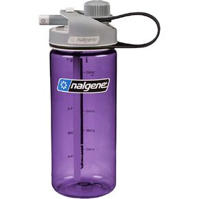 Nalgene Sustain Tritan BPA-Free MultiDrink Water Bottle Made with Material Derived from 50% Plastic Waste, 20 OZ, Purple