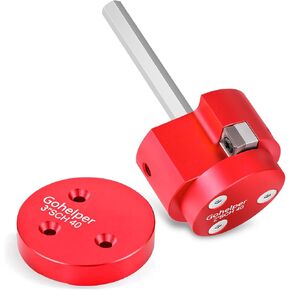 PVC Fitting Saver with 2 Inch and 3 Inch Head Aluminum, PVC Pipe Reamer, PVC Socket Saver with 0.315" Hex Shaft, For Water Lines, Drain Lines, Vent Lines