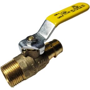 2 Pieces XFITTING 3/4" Pex A Expansion x 3/4" Male Ball Valve, Full Port, Brass