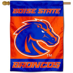 College Flags & Banners Co. Boise State New Logo Double Sided House Flag
