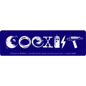 Northern Sun Coexist Science Fiction - Small Bumper Sticker or Laptop Decal (5" X 1.5")