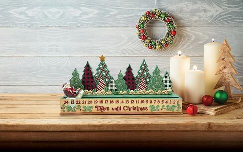 Enesco Jim Shore Heartwood Creek Highland Glen Christmas Countdown Calendar Figurine, 8.27 Inch, Multicolor in Saudi Arabia