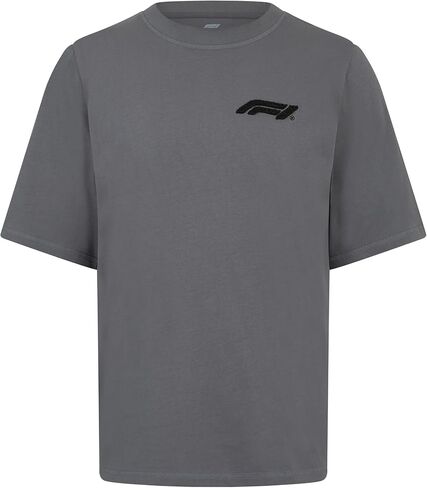 Formula 1 Relaxed fit Tshirt with Boucle Finish - Grey Melange - Size: Large in Saudi Arabia