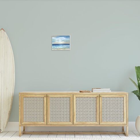 Stupell Industries Crashing Ocean Ripples Scenery Framed Wall Art, Design by Nan in Saudi Arabia