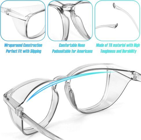 4 Pack Safety Glasses Goggles For Women Anti Fog, Cute Protective Eyewear for Nurses, ANSI Z87+ Anti-Blue Light. in Saudi Arabia