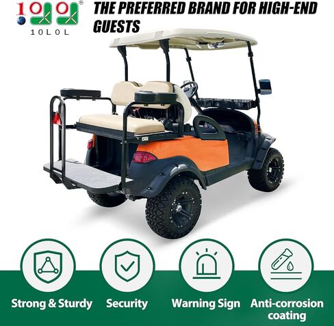 10L0L Universal Safety Golf Cart Rear Grab Bar and Trailer Hook with Receiver Fit for The Back seat of Club Car EZGO and Other in Saudi Arabia