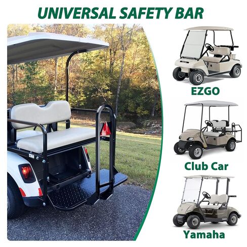 10L0L Universal Safety Golf Cart Rear Grab Bar and Trailer Hook with Receiver Fit for The Back seat of Club Car EZGO and Other in Saudi Arabia