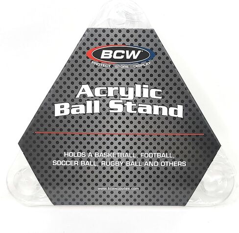 حامل كرة أكريليك فاخر من BCW - يحمل كرات القدم أو كرات السلة أو الكرات الطائرة أو كرات القدم - حامل عرض أو حامل in Saudi Arabia