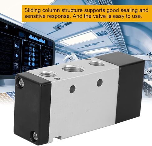 Pneumatic Control Valve, 2-Position 5-Way Pneumatic Control Valve Air Valve Aluminum Alloy for Mechanical, electronic component foot switches (4A410-15 G1/2") in Saudi Arabia