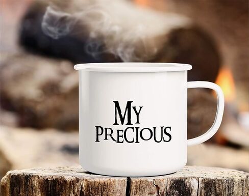 كوب قهوة من Retreez My Precious Coffee Tea 16 أونصة مصنوع من الفولاذ المقاوم للصدأ معدني للتخييم وإشعال النار - هدية عيد ميلاد ملهمة تحفيزية ساخرة مضحكة لصديق وزميل العمل والأخت والأخ والأب والأم in Saudi Arabia