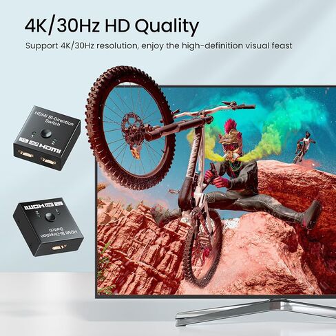 محول HDMI 2.1 5x1، محول HDMI 8K 5 في 1، يدعم 8K/60 هرتز 4K/120 هرتز HDCP 2.3 HDR10، صندوق محدد محول HDMI 5 منافذ متوافق مع PS3/4/5، Fire Stick، DVD، Xbox Switch وأجهزة HDMI الأخرى in Saudi Arabia