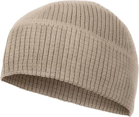M MCGUIRE GEAR Grid Fleece Cap Beanie Polyester Winter Sports Extreme Cold Weather Outdoor Activity, One Size Made in USA in Saudi Arabia