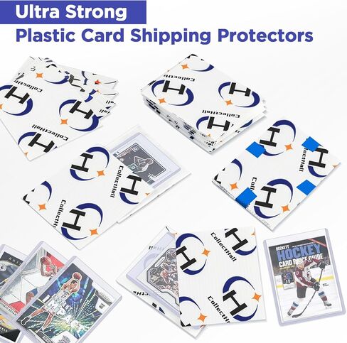 واقيات شحن بطاقات التداول 120 حزمة 3.5 بوصة × 4.5 بوصة مع شريط لفة واحد، مستلزمات شحن بطاقات التداول، حشوات بلاستيكية فائقة القوة مسبقًا لبطاقات البريد in Kuwait