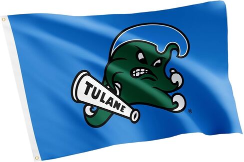 Desert Cactus Tulane University Flag Green Wave Flag Banners 100% Polyester Indoor Outdoor 3x5 feet Flags (Flag C) in Saudi Arabia