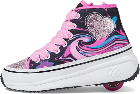 HEELYS Girl's Veloz Chi (طفل صغير/طفل كبير/بالغ) أسود/وردي 8 طفل كبير (سيدات 9) M in Saudi Arabia
