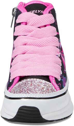 HEELYS Girl's Veloz Chi (طفل صغير/طفل كبير/بالغ) أسود/وردي 8 طفل كبير (سيدات 9) M in Saudi Arabia