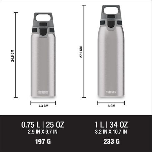 Sigg - Stainless Steel Water Bottle - Shield ONE Dusk - Suitable For Carbonated Beverages - Leakproof - Lightweight - BPA Free - Dusk - 34 Oz in Saudi Arabia