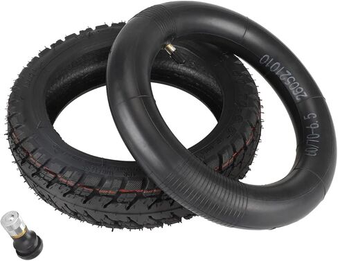 60/70-6.5 10-inch Explosion-proof Tubeless Tire + 10" Heavy Duty Butyl Rubber inner Tube Replace for Segway Ninebot Max G30 G30LP G30E Electric Kick Scooter Tyre Wheel Parts (tire x2) in Saudi Arabia