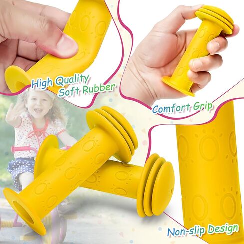 Bike Handle Grips - Non-Slip Rubber Bicycle Handlebar Grips for Kids Girls Boys Bikes,Mountain Bikes,Road Bikes,Beach Cruiser Bikes,Scooters in Saudi Arabia
