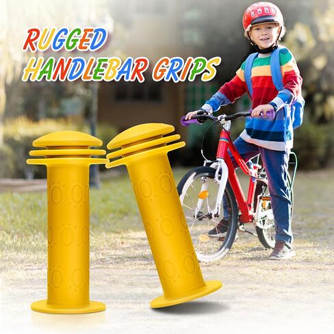 Bike Handle Grips - Non-Slip Rubber Bicycle Handlebar Grips for Kids Girls Boys Bikes,Mountain Bikes,Road Bikes,Beach Cruiser Bikes,Scooters in Saudi Arabia