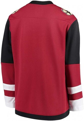 جيرسي هوكي مرخص من Fanatics Youth Arizona Coyotes Home طبق الأصل من NHL مقاس S/M للأعمار من 8 إلى 12 عامًا، عنابي، صغير-متوسط in Kuwait