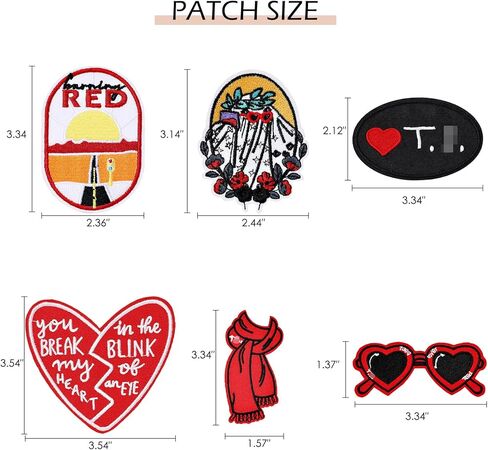 6 Pcs Singer Embroidered Patches, Iron on Sew on Music Patch, Funny Fashion Appliques for Clothing, Backpacks, Jackets, Hats, Jeans, Perfect Gifts for Music Fans Girls in Saudi Arabia