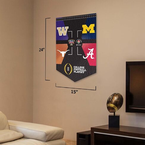2023 CFP Playoff 4 Teams College Football Banner in Saudi Arabia