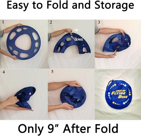 FLYDAY Flying Disc with LED Lights Flying Ring Easy to Catch 27 Inch for Birthday Outdoor Beach Play in Saudi Arabia
