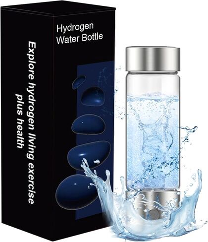 feifuns Hydrogen Water Bottle, 3 Mins Hydrogen Water Bottle Generator, 4th SPE & PEM Hydrogen Technology, 420 ml Water Lonizer, Replenish Your Body Daily needs in Saudi Arabia