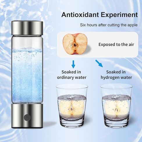 feifuns Hydrogen Water Bottle, 3 Mins Hydrogen Water Bottle Generator, 4th SPE & PEM Hydrogen Technology, 420 ml Water Lonizer, Replenish Your Body Daily needs in Saudi Arabia