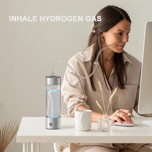 feifuns Hydrogen Water Bottle, 3 Mins Hydrogen Water Bottle Generator, 4th SPE & PEM Hydrogen Technology, 420 ml Water Lonizer, Replenish Your Body Daily needs in Saudi Arabia